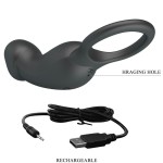 PRETTY LOVE - TRAE RING  VIBRATOR BLACK